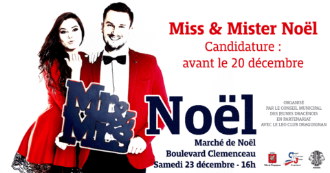 DEVENEZ MISS MISTER NOËL Ville de Draguignan